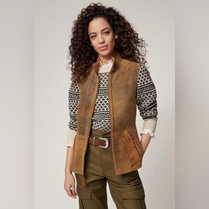 Cabela's Faux Suede Brown Women's Vest